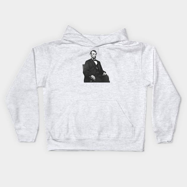 Abraham Lincoln Kids Hoodie by NeilGlover